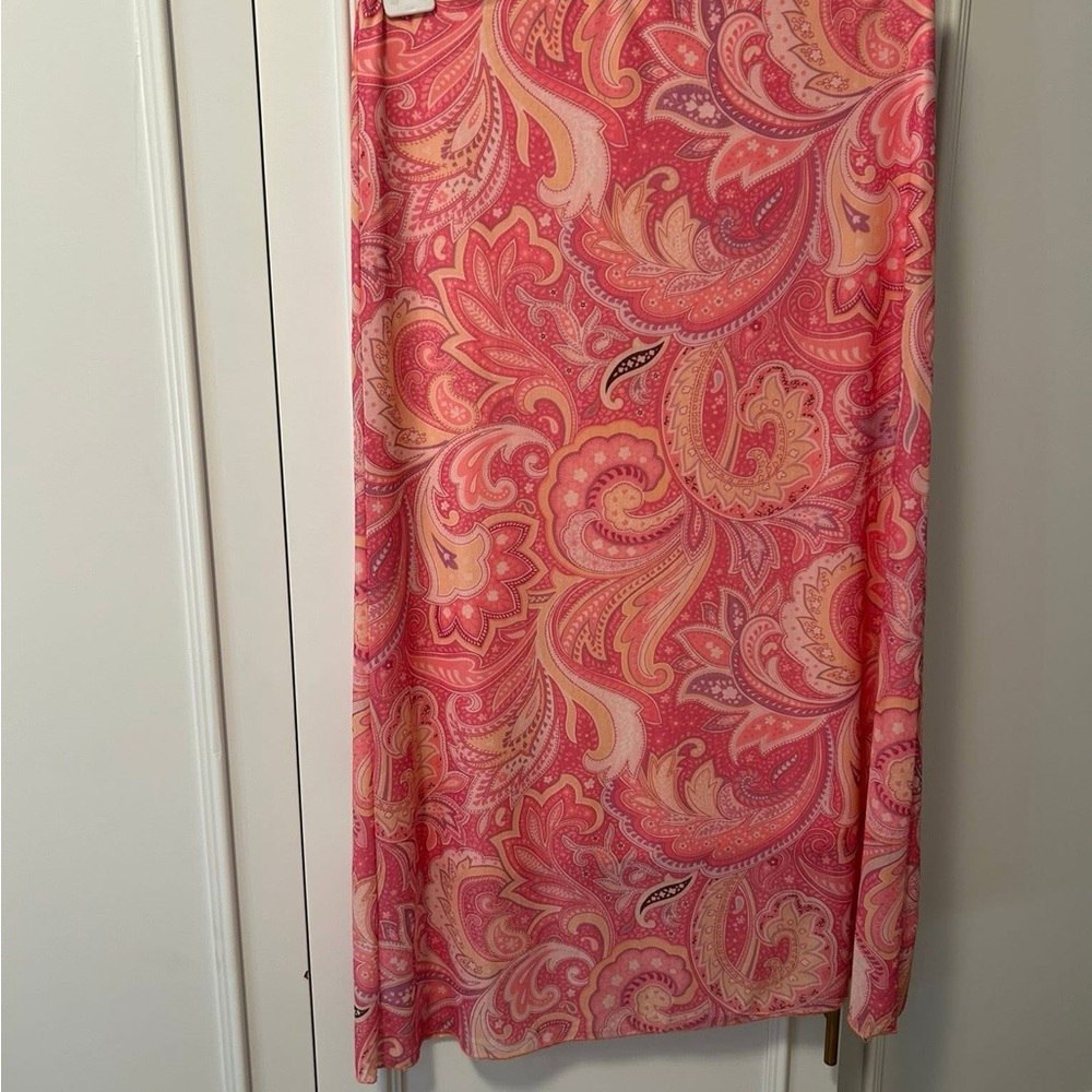 Pink Paisley Skirt